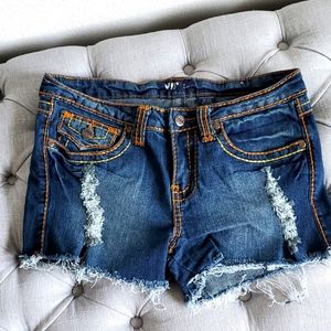 Denim shorts